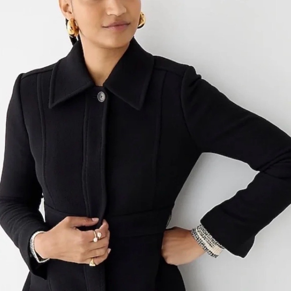 NWOT Jcrew new lady day coat in Italian double-cloth wool with Thinsulate Sz 00